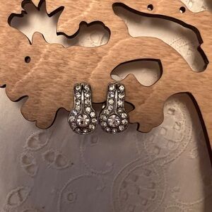 Elegant Silver and Crystal Earrings